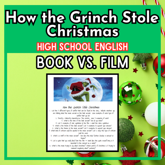 How The Grinch Stole Christmas Film + Book Test
