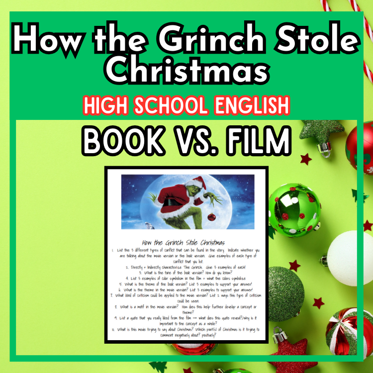 How The Grinch Stole Christmas Film + Book Test