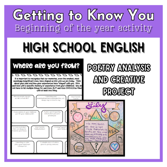 Getting to Know You Activity For High School | All about Me