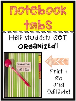 Notebook Tabs For Organization