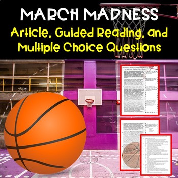 March Madness Reading Comprehension Article with Questions