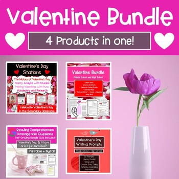 Valentine's Day Activities for ELA Bundle