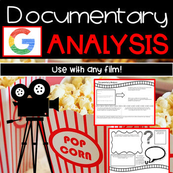 Documentary Analysis Worksheet | Digital and Printable