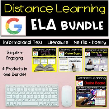 Distance Learning ELA Bundle | Digital Learning ELA Bundle