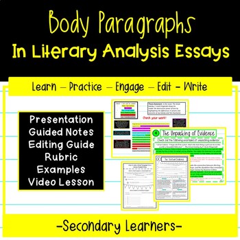 Body Paragraphs in Literary Analysis Essays | Essay Writing Guide