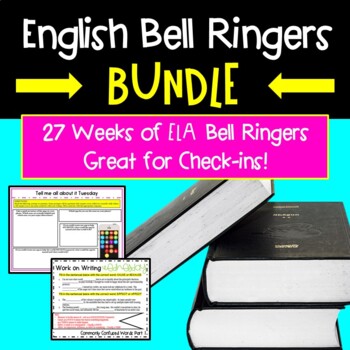 ELA Bell Ringers: Entire Semester | English Warm-up Bundle
