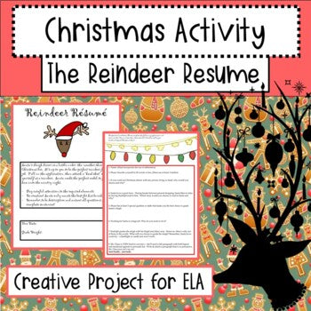Christmas activity for ELA | Creative activity for Christmas