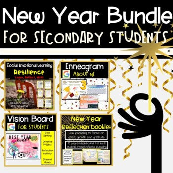 New Year 2024 Activities | New Year's Lessons for Middle School + High School