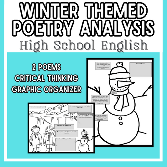 Winter Themed Poetry Practice High School